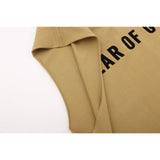 Fog Essentials tank spring and summer FOG double line letter casual crew neck vest