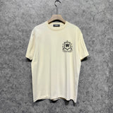 Amiri t shirts flower shield printing short sleeve