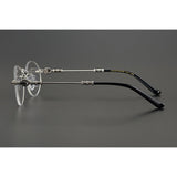 CHH Chrome Hearts Glasses Versatile Plated Vintage Round Glasses Frame Myopia Glasses Frame