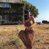Women Dress Summer Sexy Leopard Print Dress