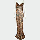 Women Dress Summer Sexy Leopard Print Dress