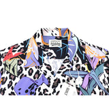 GUILTYPARTIES TIGER Shirts 21AW SKA JACKET Leopard print flower picture long-sleeved shirt