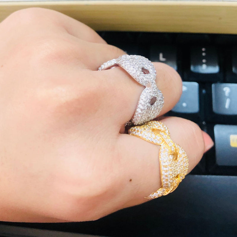 Rings Pig Nose Ring with AAA Zircon St. Valentine's