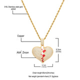 Jewelry Heartbreak Shape Men's and Women's Pendants, Broken Heart St. Valentine's Spectrum