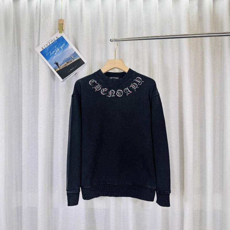 Chrome Hearts Sweatshirt autumn and winter embroidered crew neck sweater
