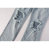 Purple Brand Jeans Pure Cotton High Street Trend