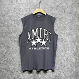 Amiri tank top stroke five-pointed star printing