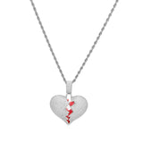 Jewelry Heartbreak Shape Men's and Women's Pendants, Broken Heart St. Valentine's Spectrum