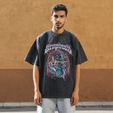 Mens Vintage T Shirt Short Sleeve T-Shirt Men