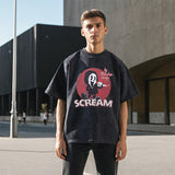 Mens Vintage T Shirt Short Sleeve T-Shirt Men's Top