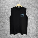 Amiri tank top bone crack star print