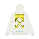 OFF WHITE Hoodie Trendy Street Style Personalized Cotton