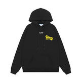 OFF WHITE Hoodie Trendy Street Style Personalized Cotton