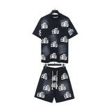 Hellstar T-Shirt And Shorts Two-Piece Set