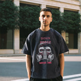 Men's Vintage T Shirt Men's and Women's Hip Hop Short Sleeve tee