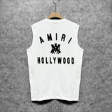 Amiri tank top hollywood spider printing