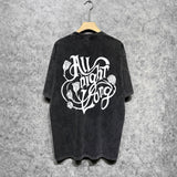 Amiri washed t-shirt morning glory printing short sleeve