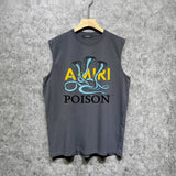 Amiri tank top cobra printing