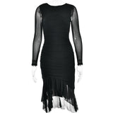 Women Dress Sexy Mesh Dress