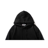Bathing Ape Hoodie Man Alphabet Print Solid Color Shark