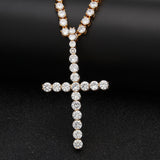 Jewelry Zircon Cross Pendant Rapper CrossPendant Crosses Jesus Pieces