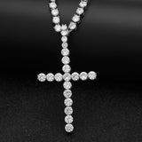 Jewelry Zircon Cross Pendant Rapper CrossPendant Crosses Jesus Pieces