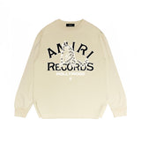 Amiri Long Sleeved Shirt Printed Trendy Pure Cotton