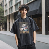 Mens Vintage T Shirt Short Sleeve T-Shirt Men's and Women's