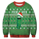 Ugly Christmas Sweater Digital Printing Men's and Women's Same round Neck Sweater Autumn Long Sleeve Pullover Top
