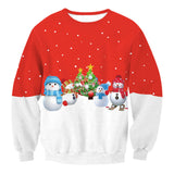 Ugly Christmas Sweater round Neck Loose Pullover Women's Sweater