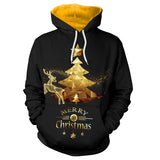 Ugly Christmas Sweater Autumn and Winter Digital Printing Loose Hooded Sweater plus Size