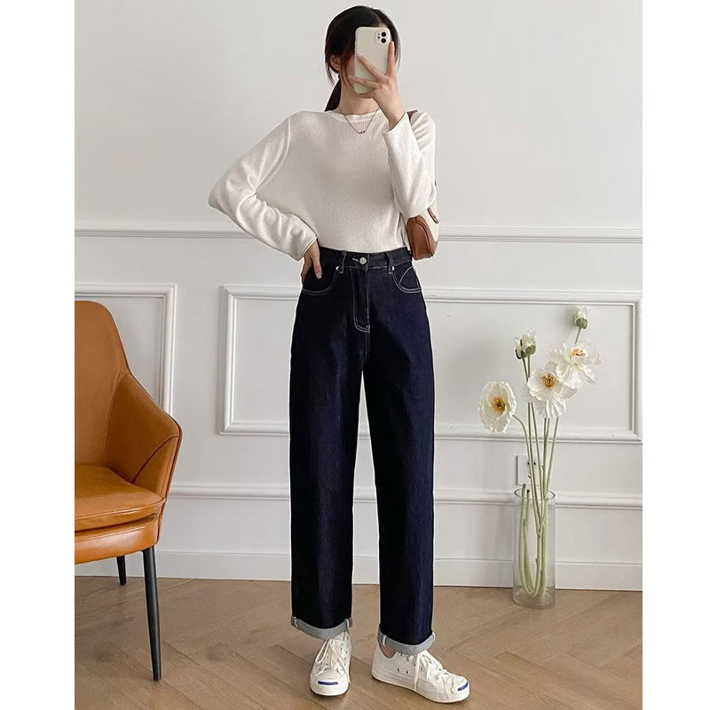 Women Jeans Retro Loose Pants