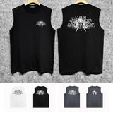 Amiri tank top letter angel ball print