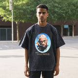 Mens Vintage T Shirt Vintage Washing Loose Men