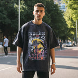 Mens Vintage T-Shirt Summer Short Sleeve T-Shirt