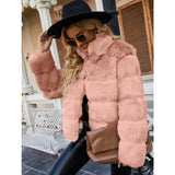 Women Fur Jacket Fashion Plush Coat