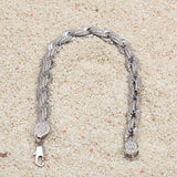 Bracelet Hip Hop Zircon Twist Rope Chain Twist Chain Micro-studded with Zirconium St. Valentine's Spectrum