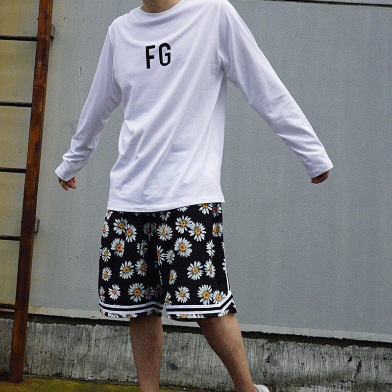 Fog Fear of God Essentials T Shirt Long Sleeve inside-out Wear High Street Bottoming Shirt