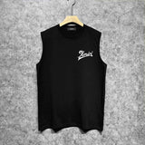 Amiri tank top slanted letter printing