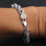 Bracelet Hip Hop Zircon Twist Rope Chain Twist Chain Micro-studded with Zirconium St. Valentine's Spectrum