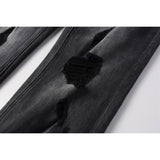 KSUBI Jeans Slim Fit Casual Ripped Jeans