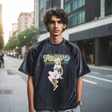 Mens Vintage T Shirt Washed Old Cartoon Print