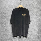 Amiri washed t-shirt mvprinting short sleeve