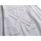 OW Sweatshirt Patchwork Crew Neck Sweatshirt