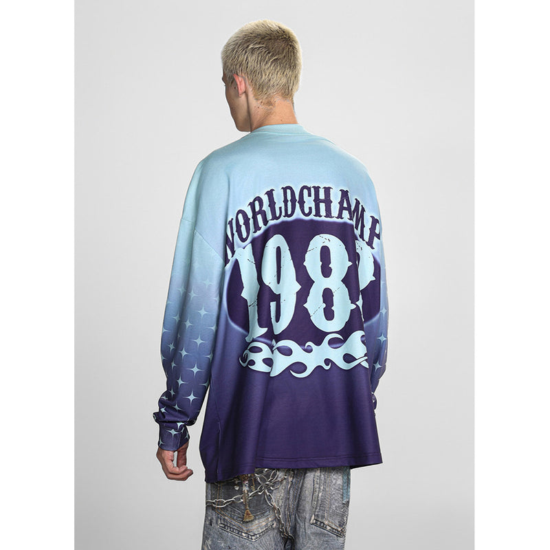 Mens Long Sleeve Shirt Saint Michael Loose Long Sleeve Shirt