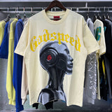 Godspeed t Shirts Technology Robot Printing Cotton Casual Short Sleeve Men and Women