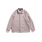 Unisex Shirt Vintage Plaid Loose