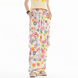 Cargo Pants Sweet Cool Style Flowers Print Leisure