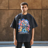 Mens Vintage T Shirt Short Sleeve T-Shirt Men's High Street