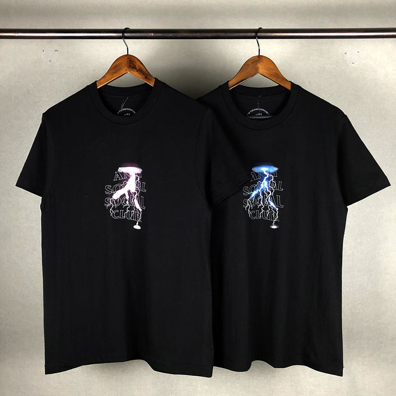 Anti Social Club T Shirt Printed Short Sleeve Couple T-shirt